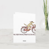 ケシャーンの四季 |かわいいキーズドッグの漫画 カード (裏面)