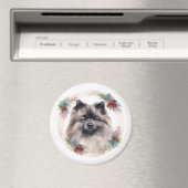 ケシュンドのクリスマスリース フェスティブパピー マグネット (インサイチュ (食洗機))