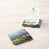 ケシ分野および曇り空 コースター (右側)