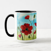 ケシ分野のコーヒー・マグ マグカップ (左)