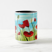 ケシ分野のコーヒー・マグ マグカップ (中央)