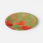 ケシ分野のピクニック紙皿のケシ ペーパープレート (アングル)