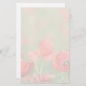 ケシ分野の文房具のケシ 便箋 (正面/裏面)