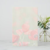 ケシ分野の文房具のケシ 便箋 (スタンド正面)