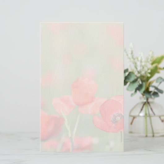 ケシ分野の文房具のケシ 便箋 (スタンド正面)