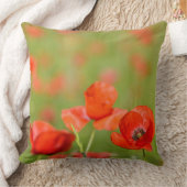 ケシ分野の装飾用クッションのケシ クッション (ブランケット)