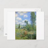 ケシ分野の車線-クロード・モネ ポストカード (正面/裏面)