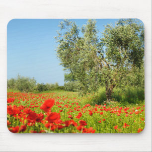 ケシ分野のmousepadのオリーブ マウスパッド