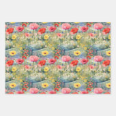 ケシ包み紙 ラッピングペーパーシート (正面3)