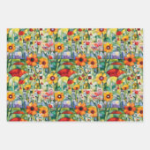 ケシ包み紙 ラッピングペーパーシート (正面2)