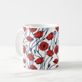 ケシ属 コーヒーマグカップ (正面左)