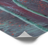 ケシ抽象芸術 ポスター (角)