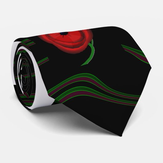 ケシ日-タイ ネクタイ (ロール)