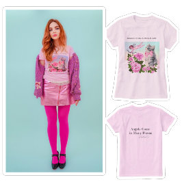 ケシ来ートの多くの型枠シャツの天使 Tシャツ