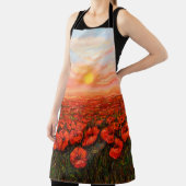  ケシ油絵  エプロン (インサイチュ)