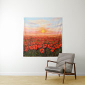  ケシ油絵  タペストリー (インサイチュ)