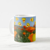 ケシ畑で跳ねるアヒル マグカップ (正面左)