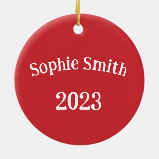 ケシ畑の妖精の日没ファンタジーアート セラミックオーナメント (裏面)