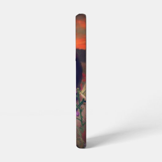 ケシ畑の妖精の日没ファンタジーアート SAMSUNG GALAXYケース (左側面)