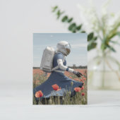 ケシ畑の宇宙飛行士 ポストカード (スタンド正面)