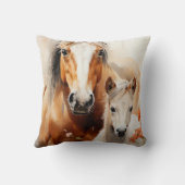 ケシ畑の花と馬 クッション (裏面)