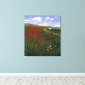 ケシ畑 キャンバスプリント (インサイチュ (ウッドフロア))