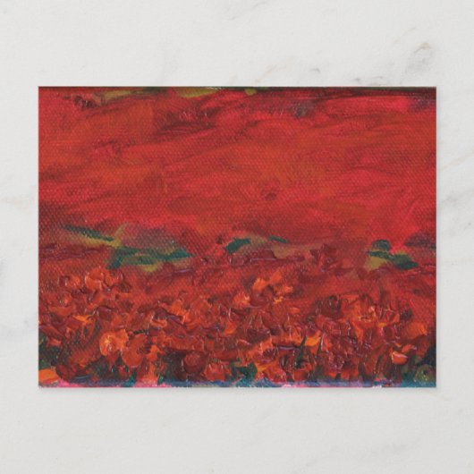 ケシ畑 ポストカード (正面)