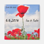 ケシ畑 マグネット (正面)