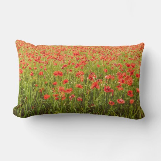 ケシ畑 ランバークッション (正面)