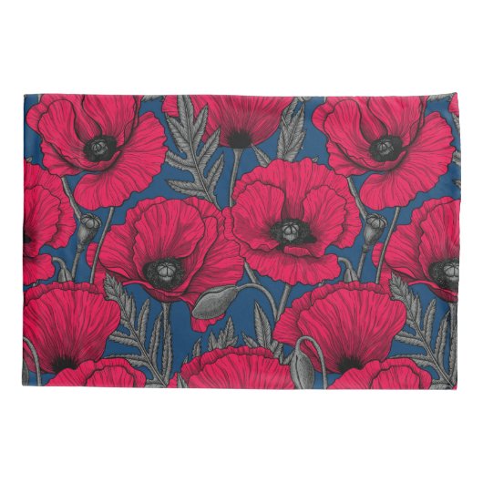 ケシ畑 枕カバー (裏面)