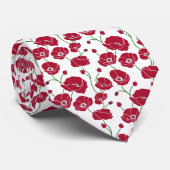 ケシ畑（赤） ネクタイ (ロール)