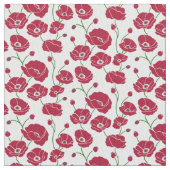 ケシ畑（赤） ファブリック (クローズアップ)