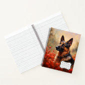 ケシ科のドイツの羊飼い犬 ノートブック (内部)