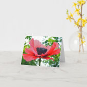 ケシ空白のなNotecard カード (黄色い花)