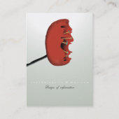 ケシ自然ムーンライトエレガントレッド名刺 名刺 (裏面)