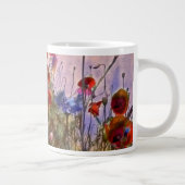 ケシ芸術品を気取ったッ ジャンボコーヒーマグカップ (右)