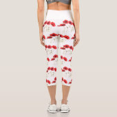 ケシ赤い花フローラ野草 カプリレギンス (裏面)