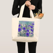 「ケシ青い」のバッグ ラージトートバッグ (正面(商品))