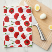 ケシ類 キッチンタオル (四つ折り)