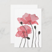 ケシ類 サンキューカード (正面/裏面)