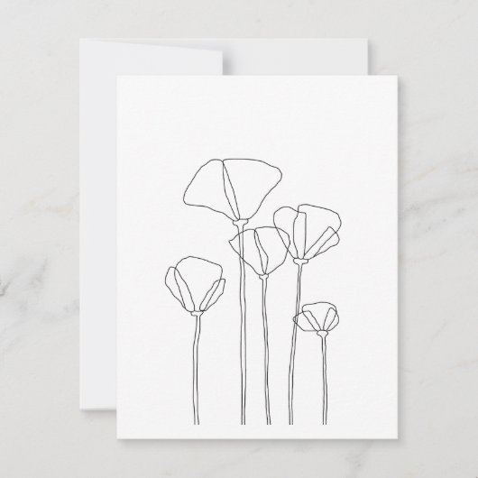 ケシ類 サンキューカード (正面)