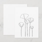 ケシ類 サンキューカード (正面/裏面)