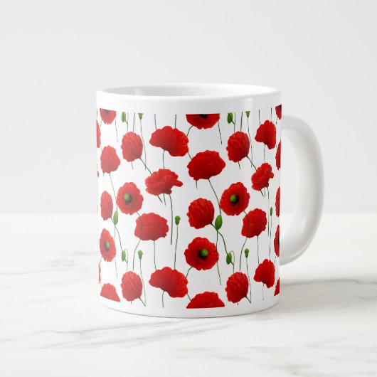 ケシ類 ジャンボコーヒーマグカップ (正面右)