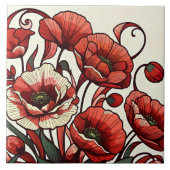 ケシ類 タイル (正面)