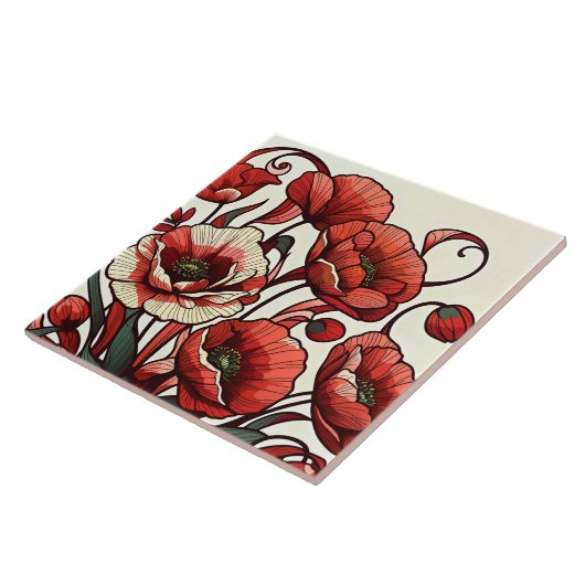 ケシ類 タイル (側面)