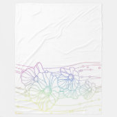 ケシ類 フリースブランケット (正面)