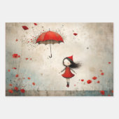 ケシ類 ラッピングペーパーシート (正面3)