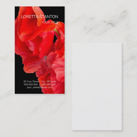 ケシ類 名刺 (正面/裏面)