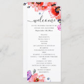 ケシ。エレガントフローラ結婚 プログラム (正面/裏面)