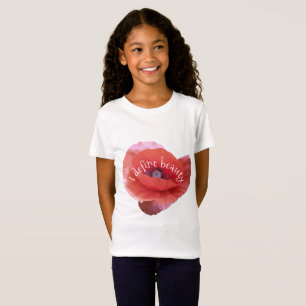 ケシ。 テキスト Tシャツ